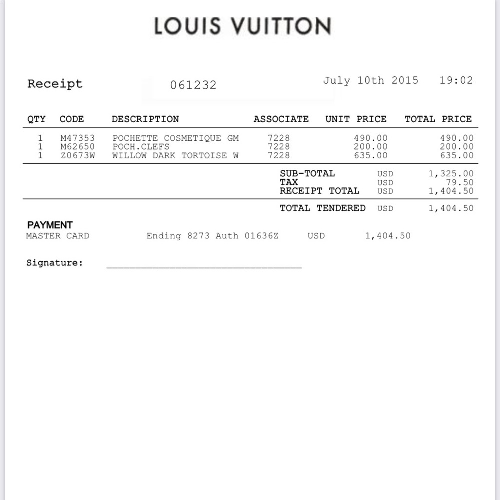 Authentic Louis Vuitton cosmetic pouch - Picture 7 of 8